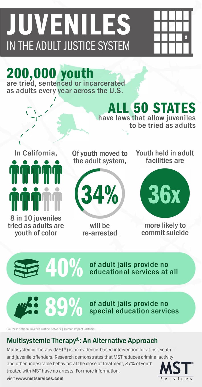 Juveniles in the adult justice system